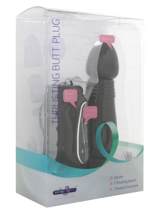 FALLO ANALE VIBRANTE \"THRUSTING BUTT PLUG\" - 17 CM