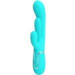 PRETTY LOVE - SHANIA TRIPLO RABBIT VIBRATORE MULTIFUNZIONE 3 IN 1 BLU