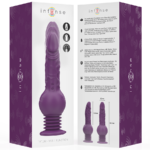 INTENSE - VIBRATORE MULTIFUNZIONE TATUM CON VIBRAZIONE SU E GIÙ 24 CM VIOLA - immagine 8