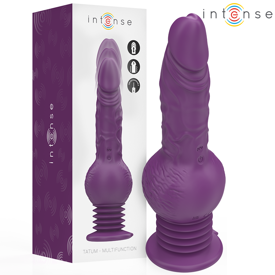 img_206361_e40ae417e5aa51b49e8c2a06eae2a472_1.png INTENSE - VIBRATORE MULTIFUNZIONE TATUM CON VIBRAZIONE SU E GIÙ 24 CM VIOLA - immagine 1